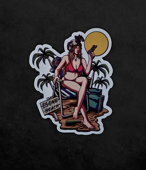 Sticker Isone Beach